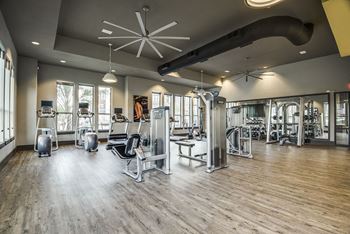 Spacious fitness center